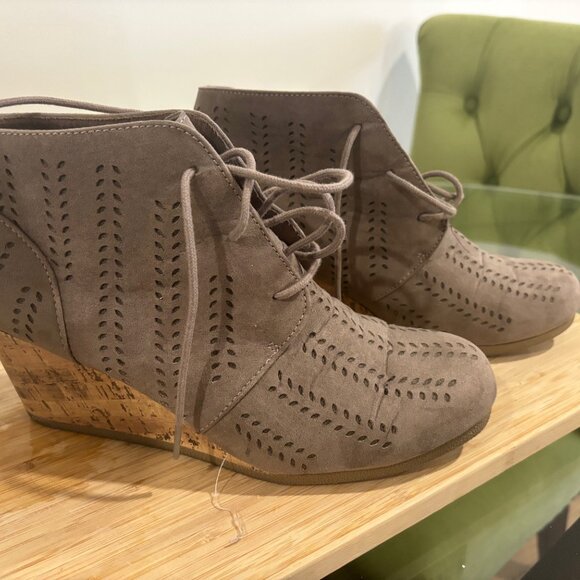 Taupe Bootie - Picture 1 of 3